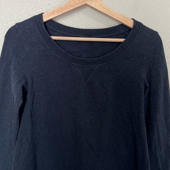 Lululemon Tea Lounge Pullover Heathered Deep Navy - Picture 8 of 12